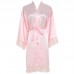 Coral Solid Lace robe Plain robe Bridesmaid silk satin robe Bride  bridal robe Wedding robes 